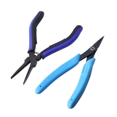 2pieces Multifauntal Schmuck Werkzeug Set Schmuckzange Set Flache Nasenzange Für Professionelle Handwerks Und Reparaturen Schmuckzellen von LLINthy
