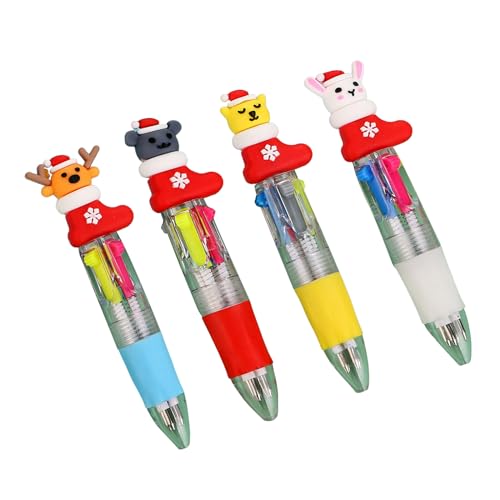 3/4pcs Weihnachtsballpoint Pen Multicolor Pen 4 Color In-1 Retractable Kugelschreiber Für Kid Reward Multicoloror Stifte Für Kinder In Einem Schönen Punkt 3/4pcs Weihnachtsballpoint Pen Multicolor Pen 4 Color In-1 Retractable Kugelschreiber Für Kid Reward Multicoloror Stifte Für Kinder In Einem Schönen Punkt von LLINthy