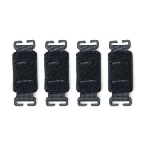 4 x taktische Flicken, Panel-Streifen, Befestigung, Identitäts-Patches, Abzeichen-Pad-Adapter von LLINthy