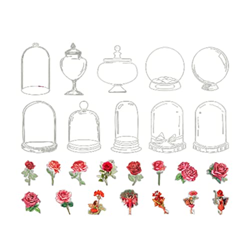 40 Stück Blumenblätter in einer Flasche, dekorative Aufkleber, Scrapbooking, Etikett, Tagebuch, Schreibwaren, Album, Tagebuch, Dekoration 40 Stück Blumenblätter in einer Flasche, dekorative Aufkleber, Scrapbooking, Etikett, Tagebuch, Schreibwaren, Album, Tagebuch, Dekoration von LLINthy