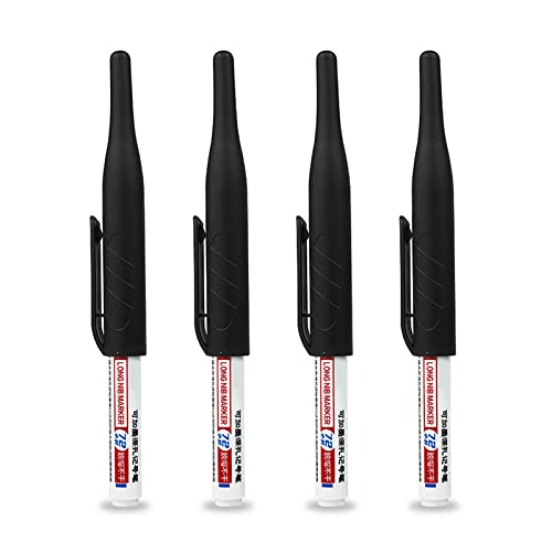 4x/set Wasserdichte Tiefe Lochmarker Stifte Mehrzweck Reichweite Marker 32 Mm Langer Nasenmarker Für Carpenters von LLINthy