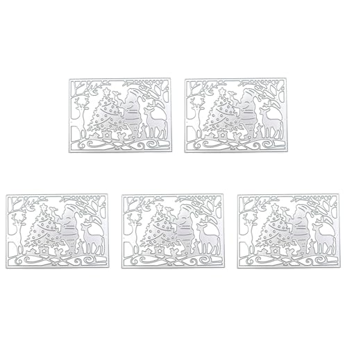 5 Stück/Set Weihnachten Metall Stanzformen Weihnachtsbaum Stanzformen Stanzschablonen für Scrapbooking Foto Karte Dekorationen 5 Stück/Set Weihnachten Metall Stanzformen Weihnachtsbaum Stanzformen Stanzschablonen für Scrapbooking Foto Karte Dekorationen von LLINthy
