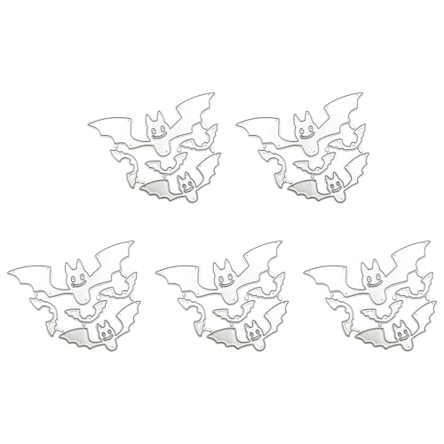 5 Stück Halloween Stanzformen Gespenster Stanzformen Prägeschablonen Metall Vorlage Formen für Scrapbooking Dekorationen von LLINthy