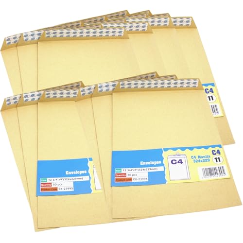 50 Stück Briefumschläge a 4 selbstklebende Briefumschläge braun Papierumschlag Versandtasche groß Umschlag 50 Stück Briefumschläge a 4 selbstklebende Briefumschläge braun Papierumschlag Versandtasche groß Umschlag von LLINthy