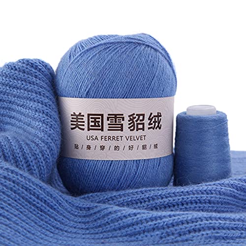 50 g + 20 g/Set, weiches, einfaches einfarbiges Garn, Handstrickgarn, Häkelgarn für Strickjacken, Schals, Pullover 50 g + 20 g/Set, weiches, einfaches einfarbiges Garn, Handstrickgarn, Häkelgarn für Strickjacken, Schals, Pullover von LLINthy