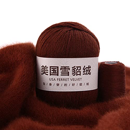 50 g + 20 g/Set, weiches, einfaches einfarbiges Garn, Handstrickgarn, Häkelgarn für Strickjacken, Schals, Pullover 50 g + 20 g/Set, weiches, einfaches einfarbiges Garn, Handstrickgarn, Häkelgarn für Strickjacken, Schals, Pullover von LLINthy