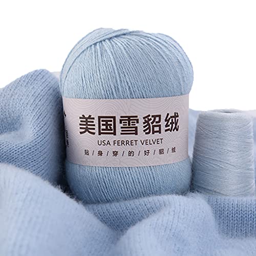 50 g + 20 g/Set, weiches, einfaches einfarbiges Garn, Handstrickgarn, Häkelgarn für Strickjacken, Schals, Pullover 50 g + 20 g/Set, weiches, einfaches einfarbiges Garn, Handstrickgarn, Häkelgarn für Strickjacken, Schals, Pullover von LLINthy