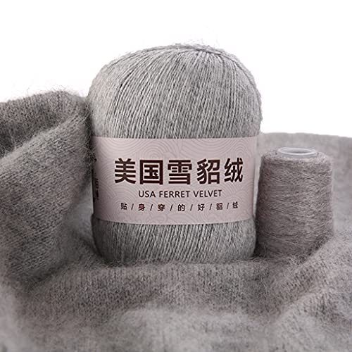 50 g + 20 g/Set, weiches, einfaches einfarbiges Garn, Handstrickgarn, Häkelgarn für Strickjacken, Schals, Pullover 50 g + 20 g/Set, weiches, einfaches einfarbiges Garn, Handstrickgarn, Häkelgarn für Strickjacken, Schals, Pullover von LLINthy
