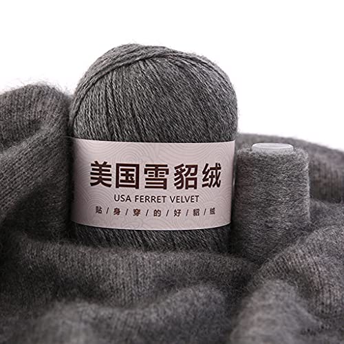50 g + 20 g/Set, weiches, einfaches einfarbiges Garn, Handstrickgarn, Häkelgarn für Strickjacken, Schals, Pullover 50 g + 20 g/Set, weiches, einfaches einfarbiges Garn, Handstrickgarn, Häkelgarn für Strickjacken, Schals, Pullover von LLINthy