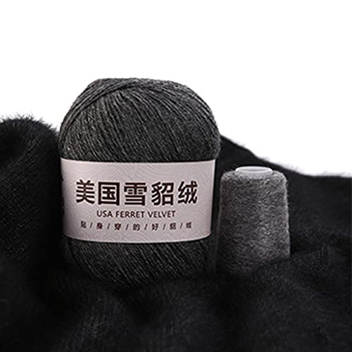 50 g + 20 g/Set, weiches, einfaches einfarbiges Garn, Handstrickgarn, Häkelgarn für Strickjacken, Schals, Pullover 50 g + 20 g/Set, weiches, einfaches einfarbiges Garn, Handstrickgarn, Häkelgarn für Strickjacken, Schals, Pullover von LLINthy