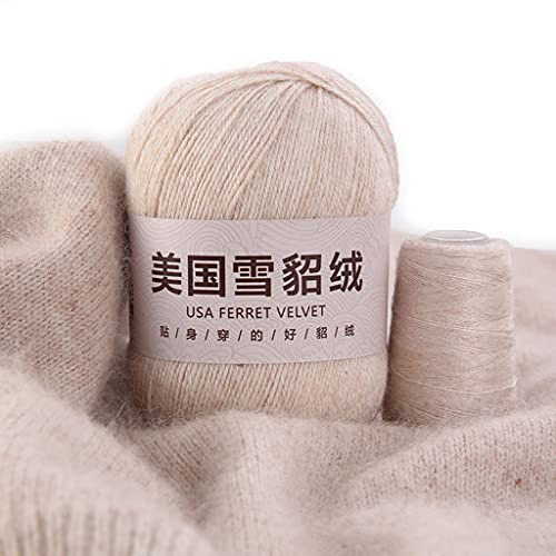 50 g + 20 g/Set, weiches, einfaches einfarbiges Garn, Handstrickgarn, Häkelgarn für Strickjacken, Schals, Pullover 50 g + 20 g/Set, weiches, einfaches einfarbiges Garn, Handstrickgarn, Häkelgarn für Strickjacken, Schals, Pullover von LLINthy