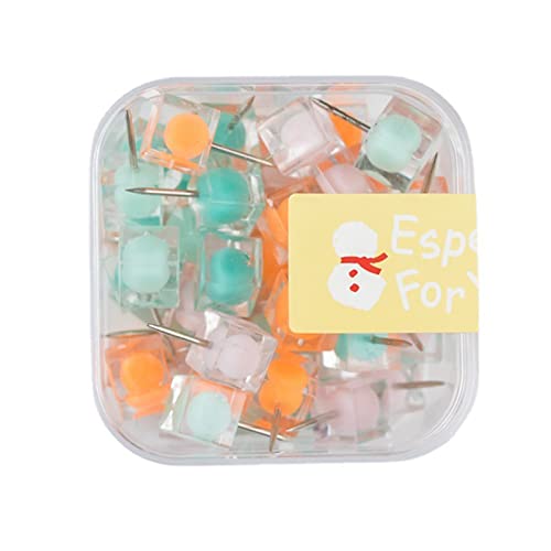 50x Praktische Gemischte Farbe Daumen Nägel Kartenkarton Square Push Pins Stahl Pushpin Für Fotos Bulletin Cork Boards Nähen Farbenfrohe Pusspins Kartenkarton Daumen Dekorativ Für Korkbretter Fotos von LLINthy
