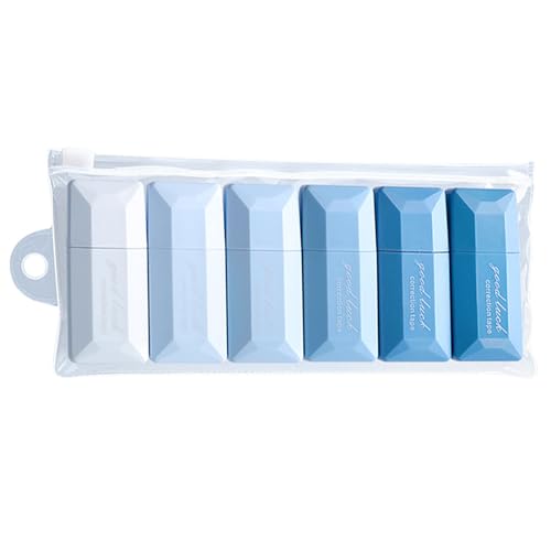 6 PCs Korrekturband Weiße Out Bandkorrektur Große Kapazitätsrollen Für Instantskorrekturen von LLINthy