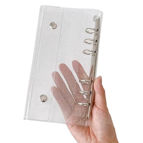 6 Ringe PVC Bindemittel Abdeckung Wasserbeständiges Sechs Loch Panzerkartenordner Abdeckt 6 Löcher Fotokarten Album Case Tragbare Kartenbinder von LLINthy