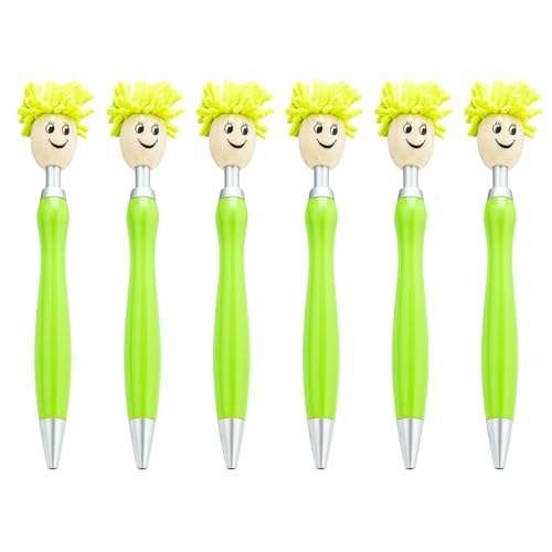 6pcs 1 0 Mm Mop Head Pen Einsenkbarer Kugelschreiber Mit Plüschiger Haar. von LLINthy