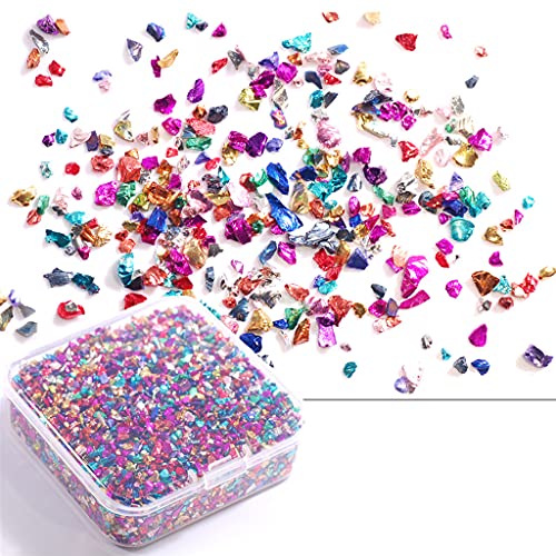 80 g/Box, zerkleinertes Glas, Steinharz, Füllung für Epoxidharz, unregelmäßige Kristalle, Kunst, Dekoration, Schmuckherstellung 80 g/Box, zerkleinertes Glas, Steinharz, Füllung für Epoxidharz, unregelmäßige Kristalle, Kunst, Dekoration, Schmuckherstellung von LLINthy