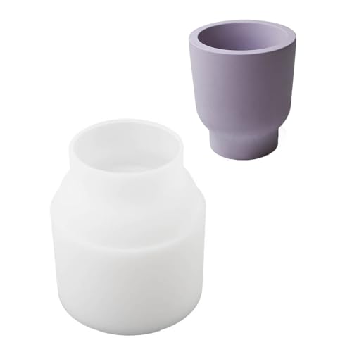 Becherförmige Silikonform, lebensmittelechtes Silikon, antihaftbeschichtet, für Töpferwaren, Töpfe, Pflaster, Ornamente, Heimdekorationen von LLINthy