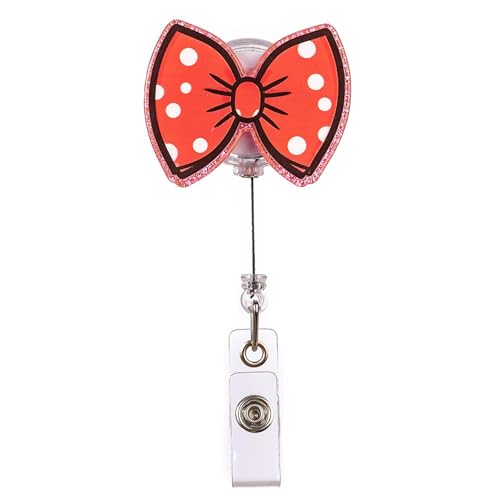 Bowknot Abzeichenhalter Mit Metallclip Für Lehrer Krankenschwester Kartenhalter Für Studentische Lehrer Doktor von LLINthy