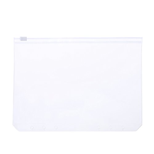 Clear PVC Storage Bag Beutel Für Notebook Tagebuch Planer Reißverschluss Visitenkarten Budget Binderumschläge von LLINthy