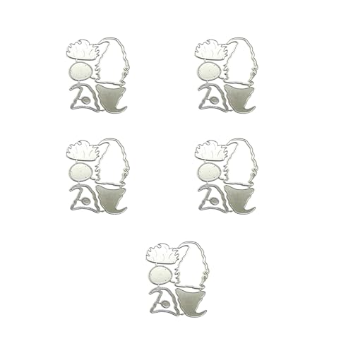 Dekorative Stanzformen aus Karbonstahl, Schablonen für Urlaubskarten, Scrapbooking, Verzierung, 5 Stück Dekorative Stanzformen aus Karbonstahl, Schablonen für Urlaubskarten, Scrapbooking, Verzierung, 5 Stück von LLINthy