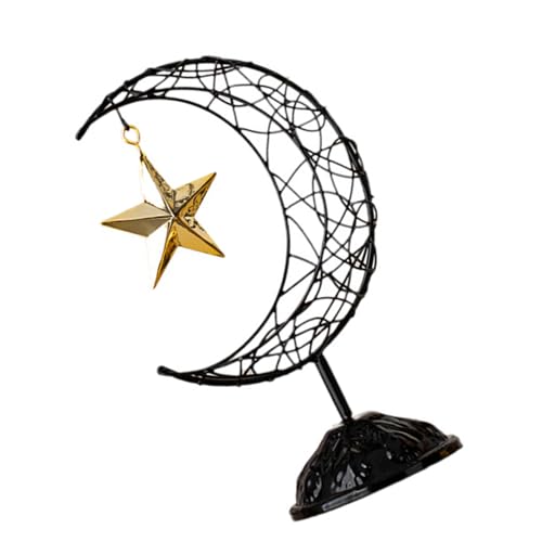 Eid Metall-Mond- und Stern-Ornament mit Sockel, Ramadans, Muslime, Party, Tischdekoration, Islamik-Festival-Dekoration Eid Metall-Mond- und Stern-Ornament mit Sockel, Ramadans, Muslime, Party, Tischdekoration, Islamik-Festival-Dekoration von LLINthy