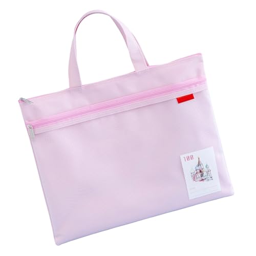 Ein 4 Datei Ordner Handheld Dokumenttasche Doppelzip Dokument Ordner Buchspeicher Bag Datei Organisatoren Schulbürovorräte von LLINthy