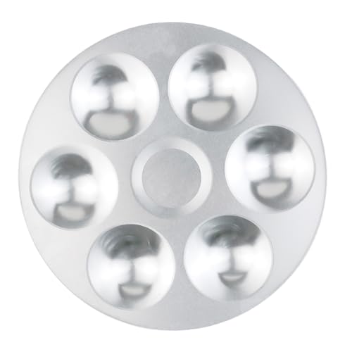 Farbmischpalette, 6 Mulden, 10 Mulden, 12 Mulden, runde quadratische Metallpalette für Künstler, Aquarell, Ölgemälde Farbmischpalette, 6 Mulden, 10 Mulden, 12 Mulden, runde quadratische Metallpalette für Künstler, Aquarell, Ölgemälde von LLINthy