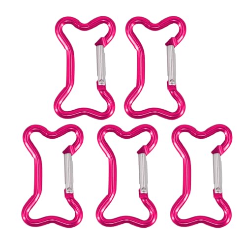 Federverschlüsse in Knochenform, Aluminiumlegierung, Karabinerhaken, Schlüsselanhänger, Metall-Karabiner, Schlüsselanhänger, Schnalle, Hardware, 5 Stück Federverschlüsse in Knochenform, Aluminiumlegierung, Karabinerhaken, Schlüsselanhänger, Metall-Karabiner, Schlüsselanhänger, Schnalle, Hardware, 5 Stück von LLINthy