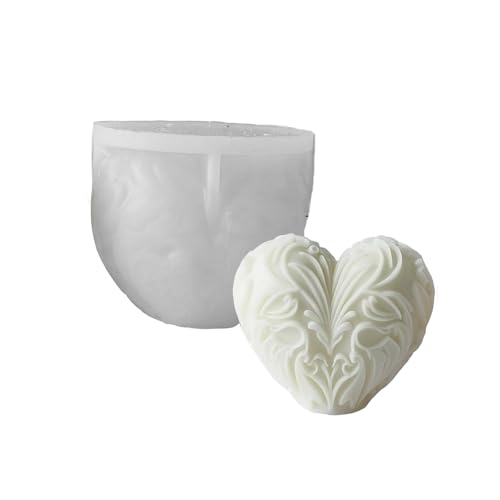 Flexible Silikonform Herzform Kerzenform Duft Aromatherapys Herstellung Form Handgefertigter Desktop Ornament Form Flexible Silikonform Herzform Kerzenform Duft Aromatherapys Herstellung Form Handgefertigter Desktop Ornament Form von LLINthy