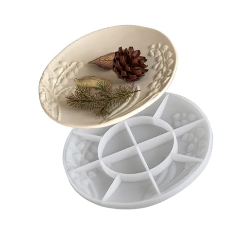 Flexible Silikonhandwerksform Für Harzbetonschal Oval/Rande/Quadraratische Lagerschale Form Schmuck Schmuck Herkzug Vintage Einghochte Tablett von LLINthy