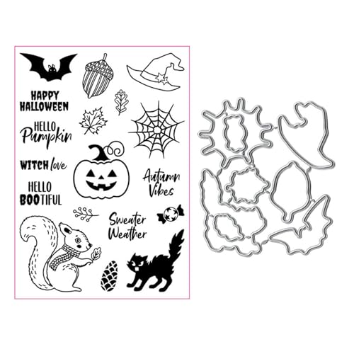 Halloween-Siegelstempel mit Stanzformen, Schablonen-Set, Scrapbooking, Prägung, Fotoalbum, Dekoration, Papier, Kartenherstellung, Kunst Halloween-Siegelstempel mit Stanzformen, Schablonen-Set, Scrapbooking, Prägung, Fotoalbum, Dekoration, Papier, Kartenherstellung, Kunst von LLINthy