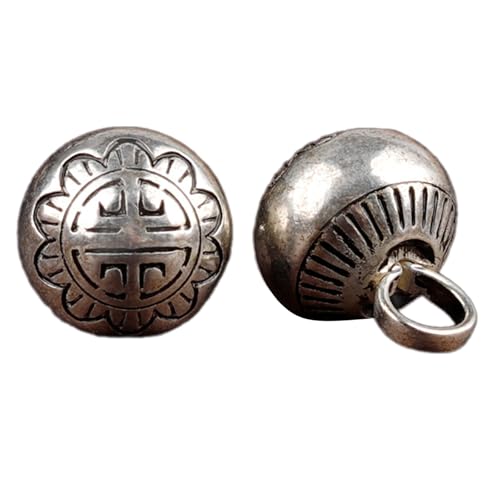 Handwerker Massives Metall Silvering Perlenknopf Für Chinesische Cheongsam Traditionelle Geschnitzte Perlenschnallen Kleidungszubehör Handwerker Massives Metall Silvering Perlenknopf Für Chinesische Cheongsam Traditionelle Geschnitzte Perlenschnallen Kleidungszubehör von LLINthy