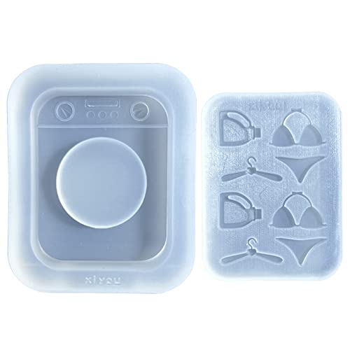Harzgussschüttlerform Epoxy Silikonformen Harzschüttlerform Für Anhänger Schmuck Schlüsselbund Dekoration Handwerk Pendell von LLINthy