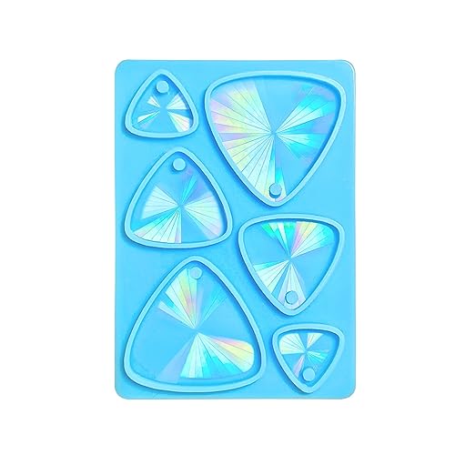 Holographischer Ohrring Silikonform Epoxidharz Dreieck Ohr Drop Formen Schmuck Herstellung Werkzeuge Zubehör Handgefertigtes Geschenk von LLINthy