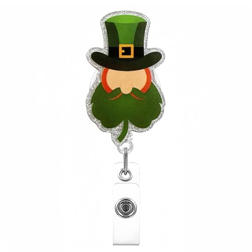 Irish Festival Badge Holder Mit Metall Clip Doctor Krankenschwester Name Kartenhalterhalter Für Student Teacher Hospital Badge Accessoire von LLINthy