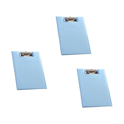 Klappbarm Mit Klaren Internen Pocket Leder Klemmboard Ordner Creme Tafel Geschäftskonferenzordner Mit Testpapier von LLINthy