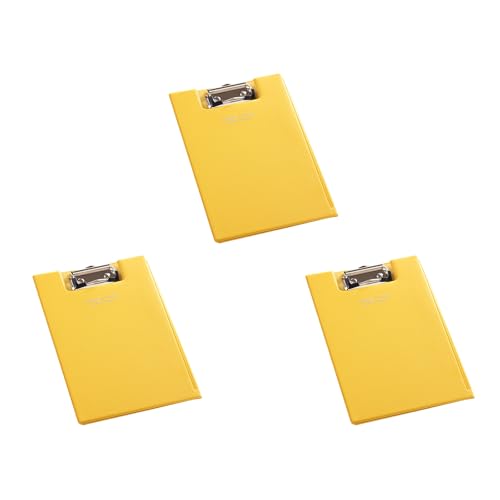 Klappbarm Mit Klaren Internen Pocket Leder Klemmboard Ordner Creme Tafel Geschäftskonferenzordner Mit Testpapier von LLINthy