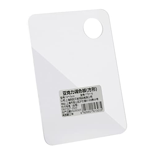 Klare Acrylmalerei Französisch Oval/quadratisch Transparent Art Lackpalettenhalter Tablett Für Künstlermaler Klarer Acrylpalette Mit Deckel von LLINthy