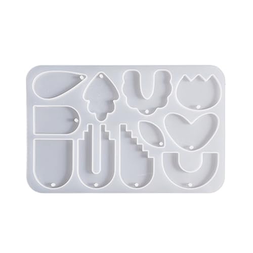 Kristallanhänger Und Ohrring Silikonformen Einzigartige Geometrische Schmuck Harzguss Kits Für Mädchen Und Frauenschmuckzubehör von LLINthy