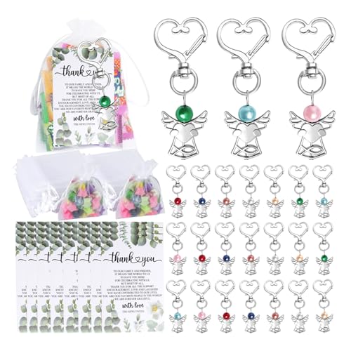 LLINthy 24 Stücke Herzschlüsselketten Set Für Geburtstags /Babyparty Geschenkhandwerk Machen Selbst Herz Schlüsselbund Kits Jubiläum Geschenk LLINthy 24 Stücke Herzschlüsselketten Set Für Geburtstags /Babyparty Geschenkhandwerk Machen Selbst Herz Schlüsselbund Kits Jubiläum Geschenk von LLINthy