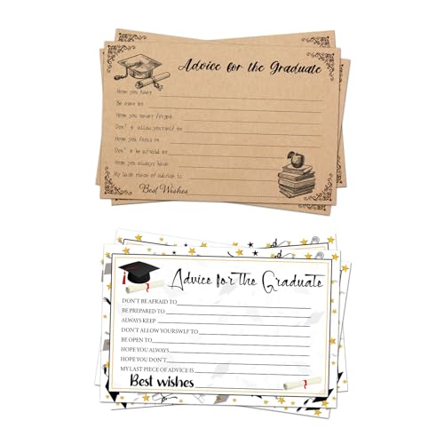 LLINthy 32 Stücke Graduationen Feierkarten Für Highschool Oder College Absolventen Elegante Papier Postkarten Einladungskarten Urlaub Segen Karten von LLINthy
