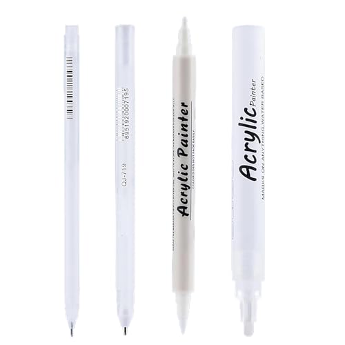 LLINthy 4PCS Professionelle Kunstmarkierungen Weißer Acrylfarben Stift Wasserfestes Highlighter Für Kunstzeichnung Skizzieren ABS Highlighter Set LLINthy 4PCS Professionelle Kunstmarkierungen Weißer Acrylfarben Stift Wasserfestes Highlighter Für Kunstzeichnung Skizzieren ABS Highlighter Set von LLINthy