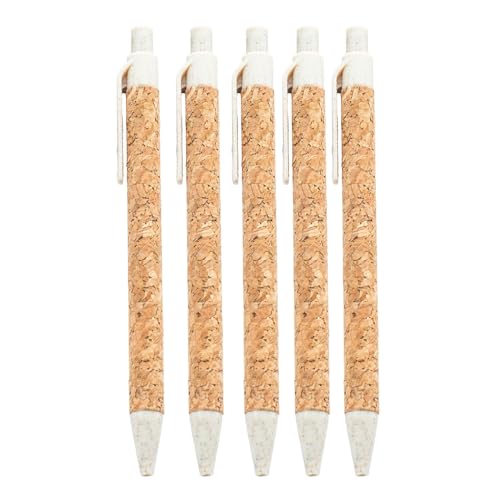 LLINthy 5 Stück 1,0 mm einziehbarer Kugelschreiber, Ölstift, glattes Schreiben, Kugelschreiber, Schreibwaren, Schule, Bürobedarf von LLINthy