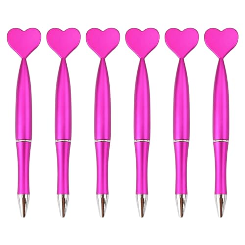 LLINthy 6 Stück schwarze Kugelschreiber, 1,0 mm, Bürostifte, herzförmige Stifte, Hochzeitsstifte, Schreibwaren, Schule, Bürobedarf LLINthy 6 Stück schwarze Kugelschreiber, 1,0 mm, Bürostifte, herzförmige Stifte, Hochzeitsstifte, Schreibwaren, Schule, Bürobedarf von LLINthy
