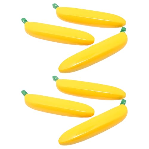 LLINthy Bananen-Kugelschreiber, dekorativer Stift, 1,0 mm, lustiger Stift, schwarze Tinte, Schreibwarenstift für Schüler und Lehrer, 6 Stück von LLINthy