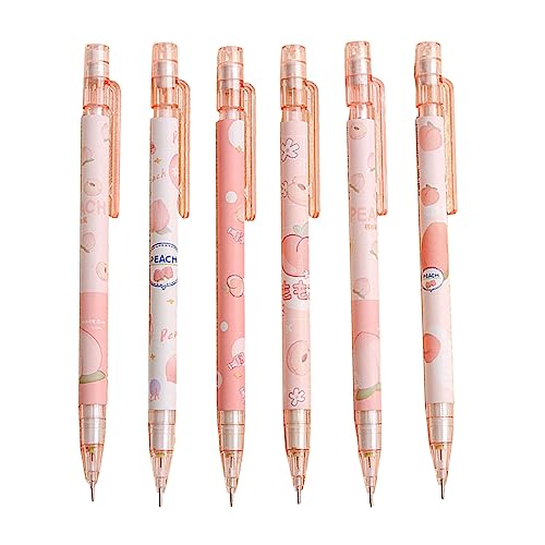 LLINthy Druckbleistifte mit Radiergummi, 0,5 mm, Obst, automatische Druckbleistifte, Schule, Bürobedarf für Studenten, 6 Stück LLINthy Druckbleistifte mit Radiergummi, 0,5 mm, Obst, automatische Druckbleistifte, Schule, Bürobedarf für Studenten, 6 Stück von LLINthy