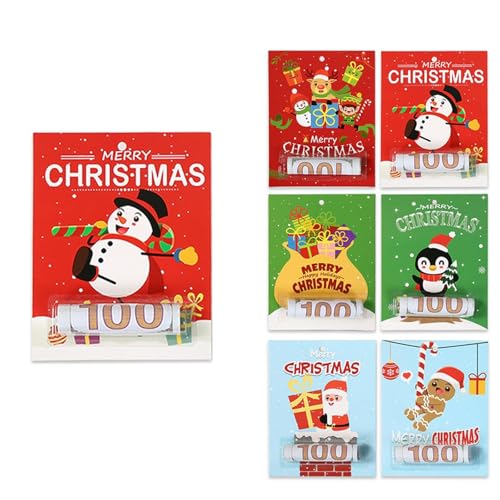 LLINthy Einzigartige Faltbare Weihnachtsmann Grußkarte Mit Geldpocket Feiertagsgeschenk Für Weihnachtsfeier Santa Money Holder Card LLINthy Einzigartige Faltbare Weihnachtsmann Grußkarte Mit Geldpocket Feiertagsgeschenk Für Weihnachtsfeier Santa Money Holder Card von LLINthy