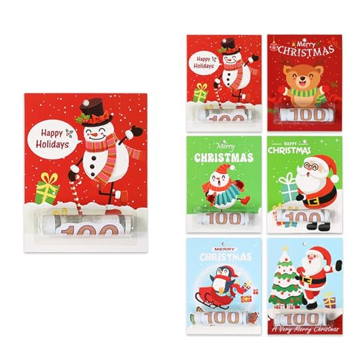 LLINthy Einzigartige Faltbare Weihnachtsmann Grußkarte Mit Geldpocket Feiertagsgeschenk Für Weihnachtsfeier Santa Money Holder Card LLINthy Einzigartige Faltbare Weihnachtsmann Grußkarte Mit Geldpocket Feiertagsgeschenk Für Weihnachtsfeier Santa Money Holder Card von LLINthy