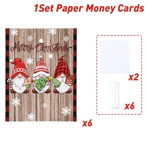 LLINthy Einzigartige Faltbare Weihnachtsmann Grußkarte Mit Geldpocket Feiertagsgeschenk Für Weihnachtsfeier Santa Money Holder Card LLINthy Einzigartige Faltbare Weihnachtsmann Grußkarte Mit Geldpocket Feiertagsgeschenk Für Weihnachtsfeier Santa Money Holder Card von LLINthy
