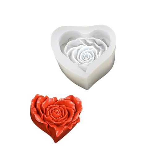 LLINthy Elegante Silikonformen zum Valentinstag in Herzform zum Backen und Basteln, romantisches Dessert oder einzigartig von LLINthy